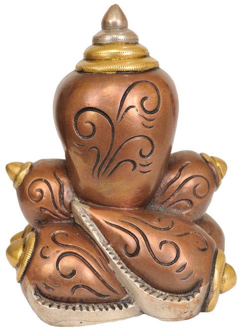 7" Modern Ganesha In Brass | Handmade | Made In India
