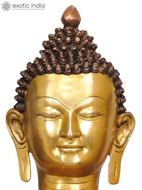 28" Large Size Blessing Buddha in Brass | Handmade | Made In India