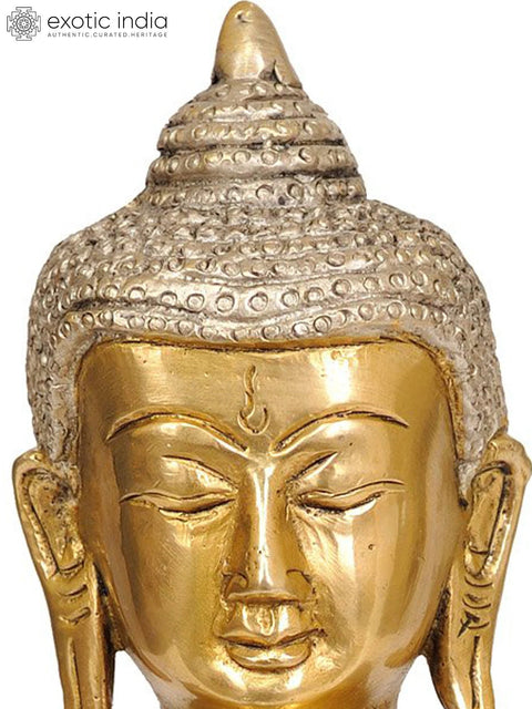 8" Medicine Buddha Statue in Brass | Handmade Buddhist Deity Idol | Made in India