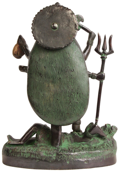 10" Mother Goddess Kali Brass Sculpture | Handmade | Made in India