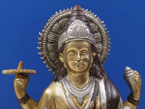 12" Dhanvantari Brass Statue - The Physician of Gods
