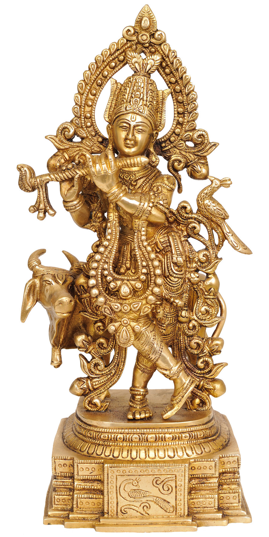 14" Venugopala Handmade Brass Idol for Home Pooja