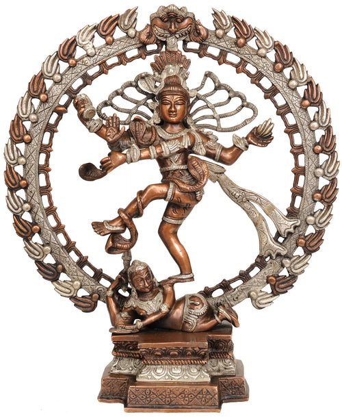 17" Nataraja Handmade Brass Statue for Home Decor