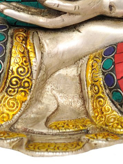14" Blessing Buddha In Brass | Handmade | Made In India