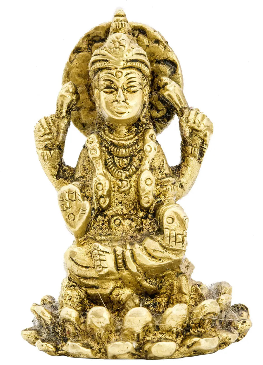 2" Brass Devi Lakshmi Handmade Idol for Pooja