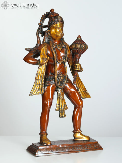 24" Lord Hanuman Idol in Ashirvaad Mudra | Brass Statue