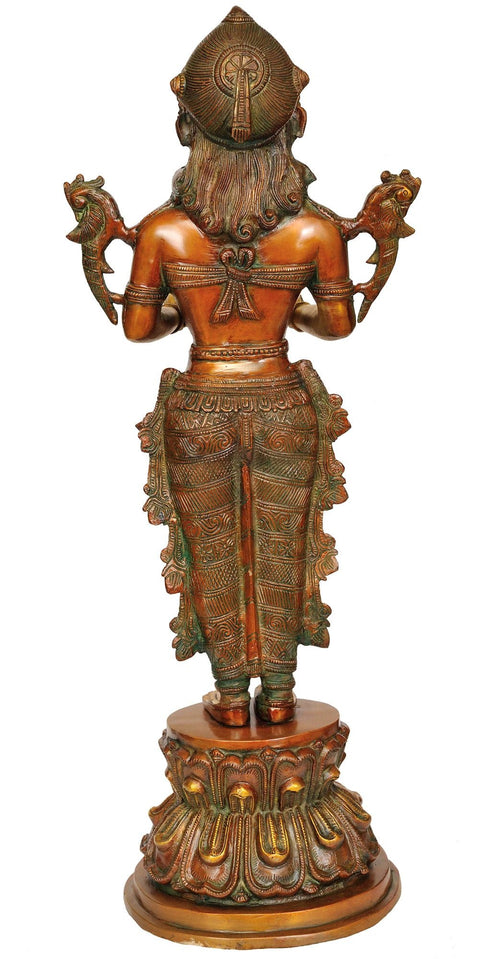 25" Deeplakshmi Brass Sculpture | Handmade | Made in India