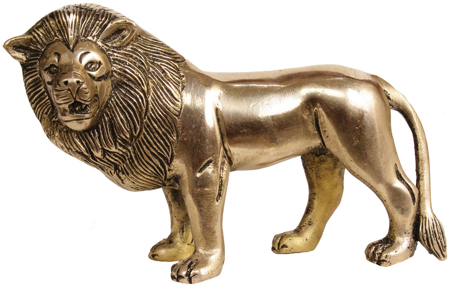 Lion: The Forest King Brass Statue