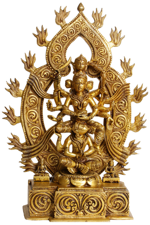 12" Kamakhya Devi Brass Statue Handmade