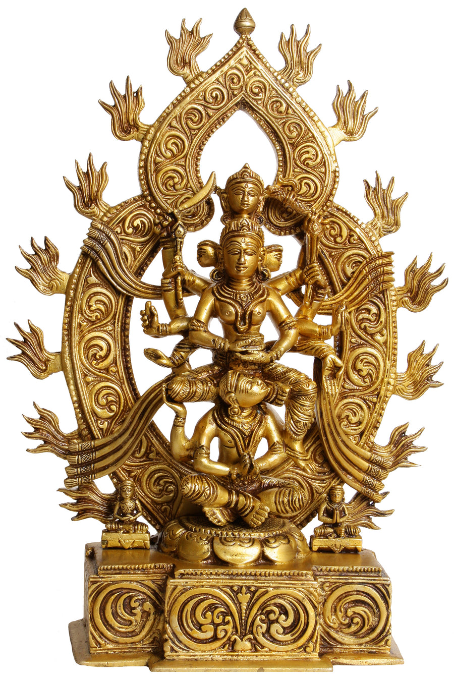 12" Kamakhya Devi Brass Statue Handmade