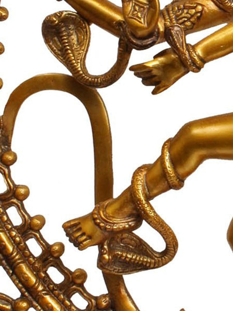 25" Om Nataraja Brass Sculpture | Handmade | Made in India
