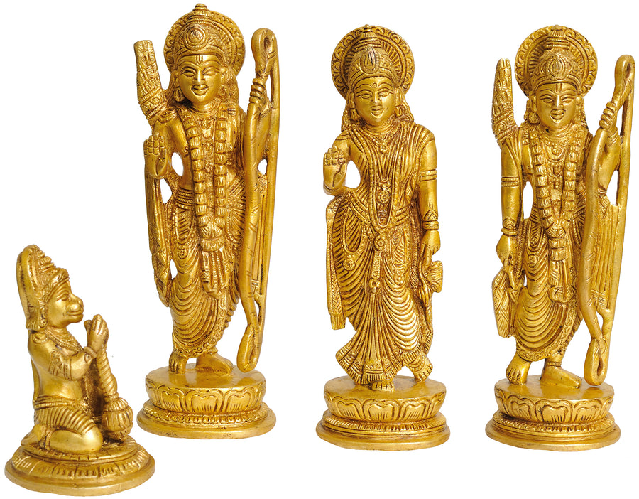 7" Ram Darbar Brass Statue Handmade