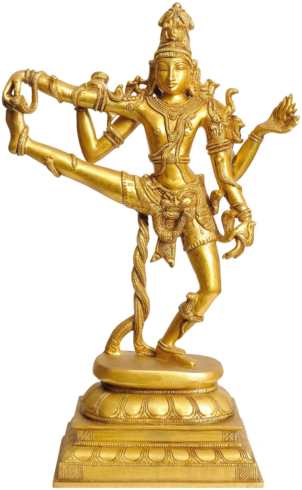 17" Dancing Shiva In Brass | Handmade | Made In India