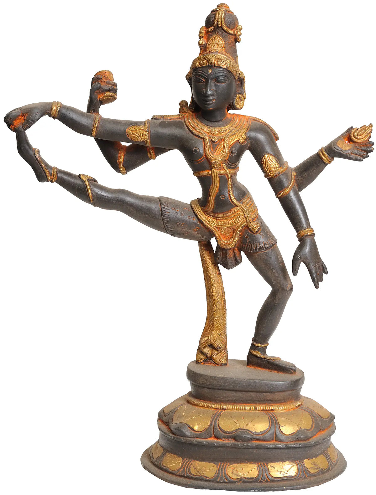 14" Dancing Shiva In Brass | Handmade | Made In India