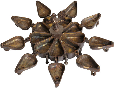 8" Ritual Peacock Box in Brass | Handmade | Made in India