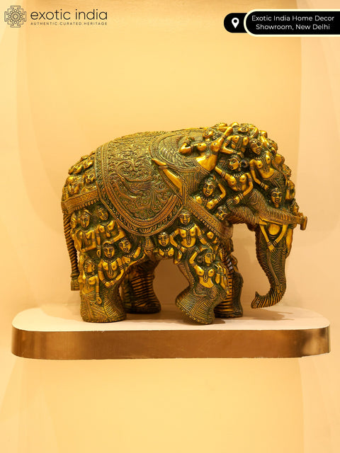 An Elephant Made with Ladies Figures