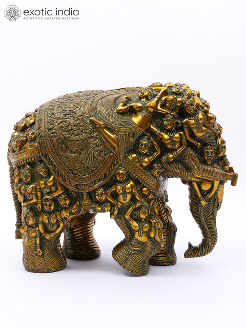 An Elephant Made with Ladies Figures