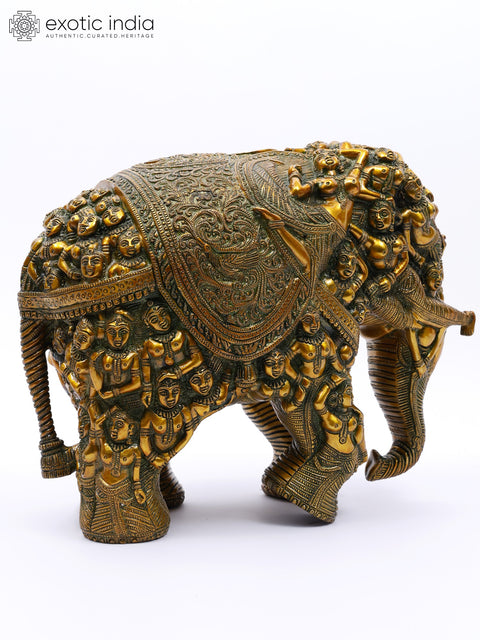 An Elephant Made with Ladies Figures
