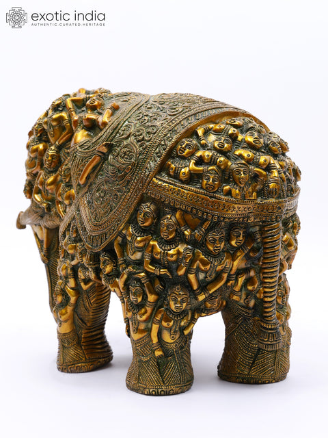 An Elephant Made with Ladies Figures