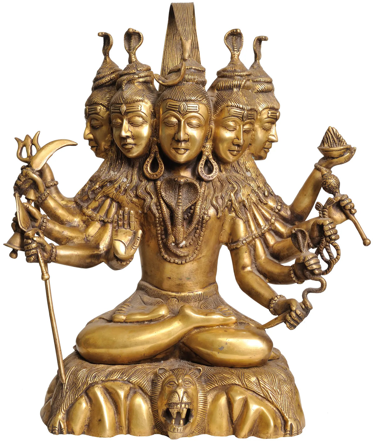 16" Sadashiva In Brass | Handmade | Made In India