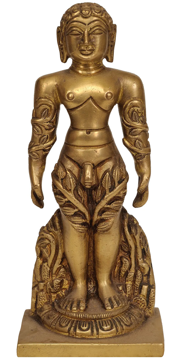6" Jain Tirthankara Rishabha Deva In Brass | Handmade | Made In India