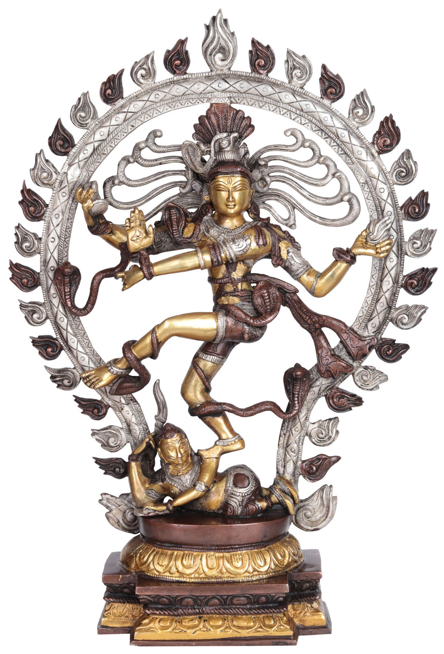 21" Nataraja King of Dancers Brass Statue Handmade