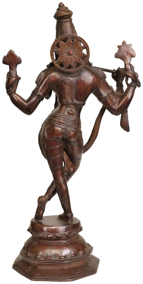 18" Cosmic Form of Lord Krishna In Brass | Handmade | Made In India