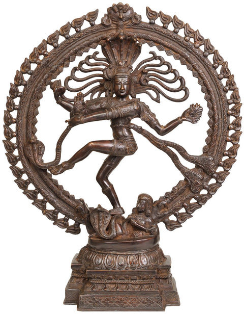 22" Nataraja Brass Sculpture | Handmade | Made in India