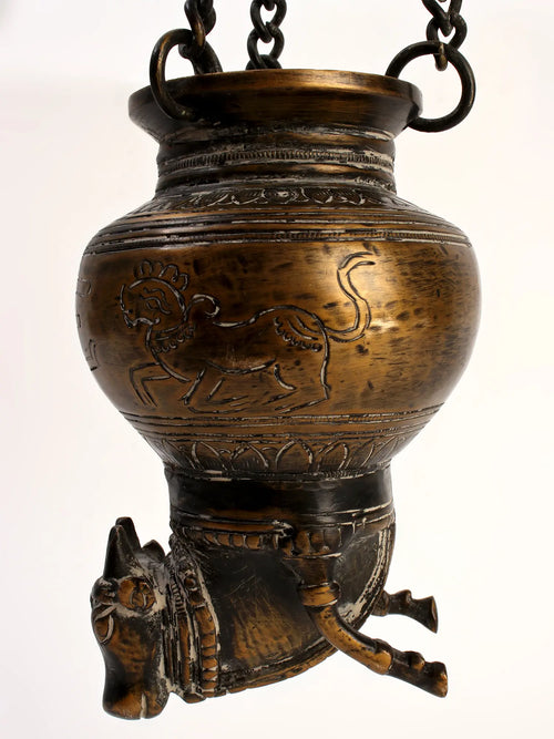 Brass Nandi Abhishek Vase for Shiva Linga Pooja