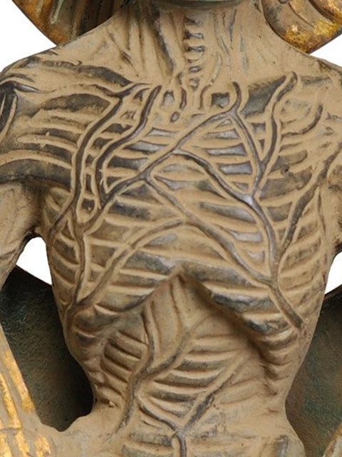 12" Emaciated Buddha Brass Sculpture | Handmade | Made in India