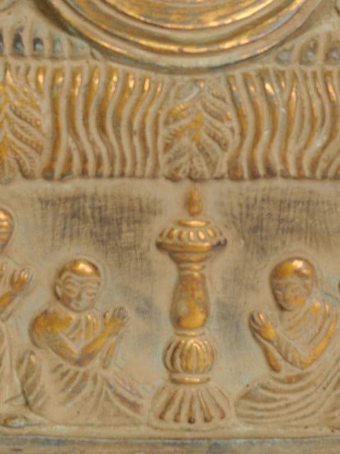 12" Emaciated Buddha Brass Sculpture | Handmade | Made in India