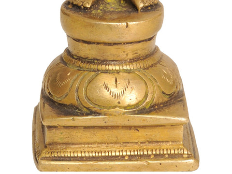 6" Four-Armed Lakshmi Statue in Brass | Handmade | Made in India