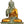19" Gautam Buddha Robed in Dazzling Golden | Handmade Brass Murti