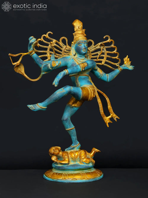 19" Nataraja Handmade Brass Statue for Home Decor
