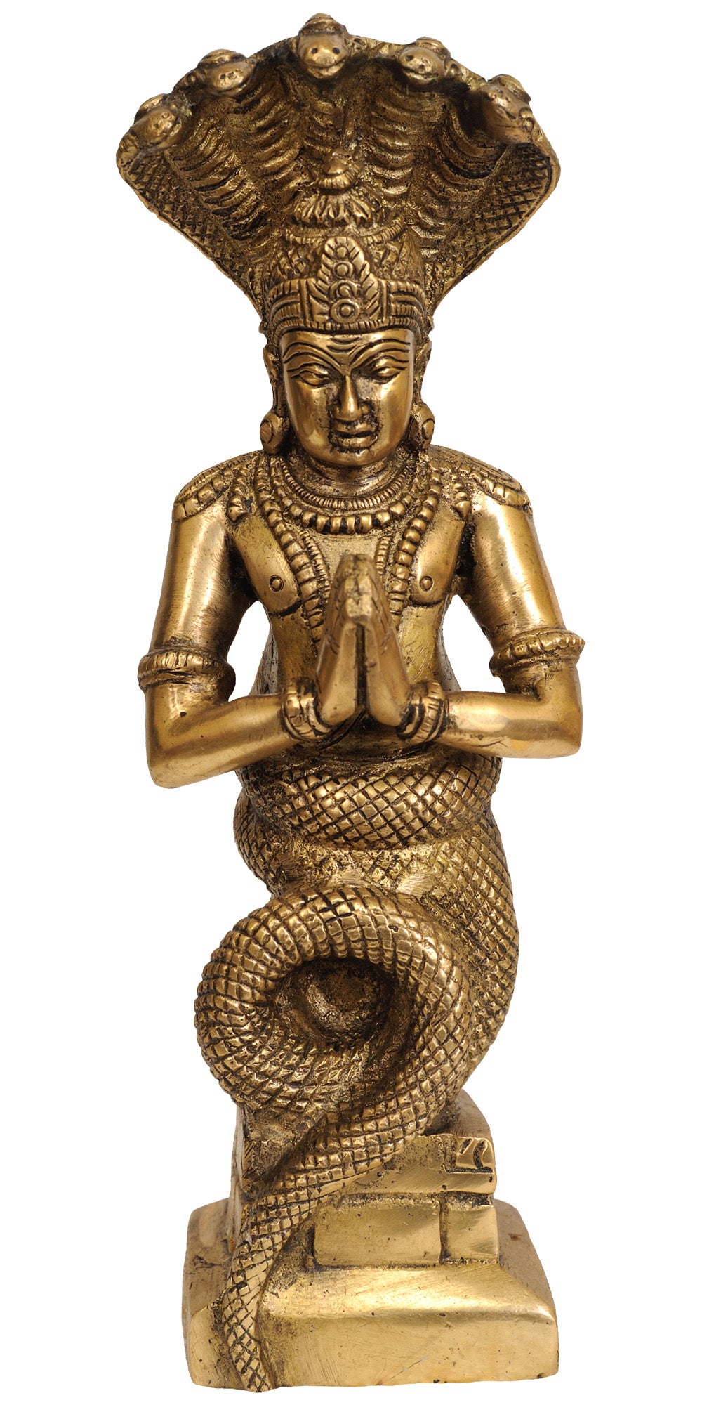 10" Saint Patanjali Brass Statue Handmade
