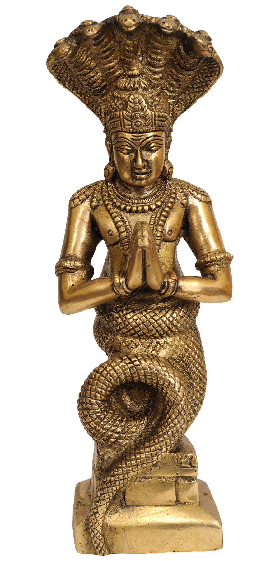 10" Saint Patanjali Brass Statue Handmade