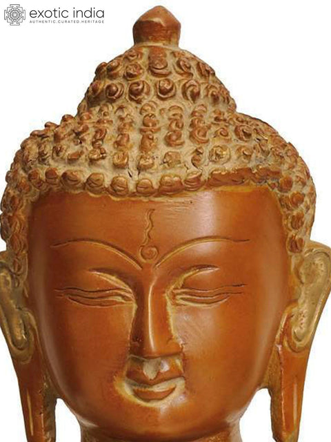12" Preaching Buddha Brass Sculpture | Handmade | Made in India