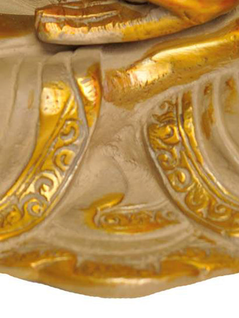 8" Lord Buddha in Vitarka Mudra In Brass | Handmade | Made In India