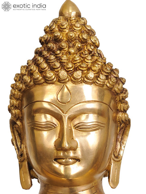 17" Lapis Healing Buddha (Inlay Statue) In Brass | Handmade | Made In India