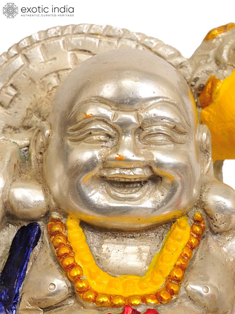8" Joyous Laughing Buddha In Brass | Handmade | Made In India