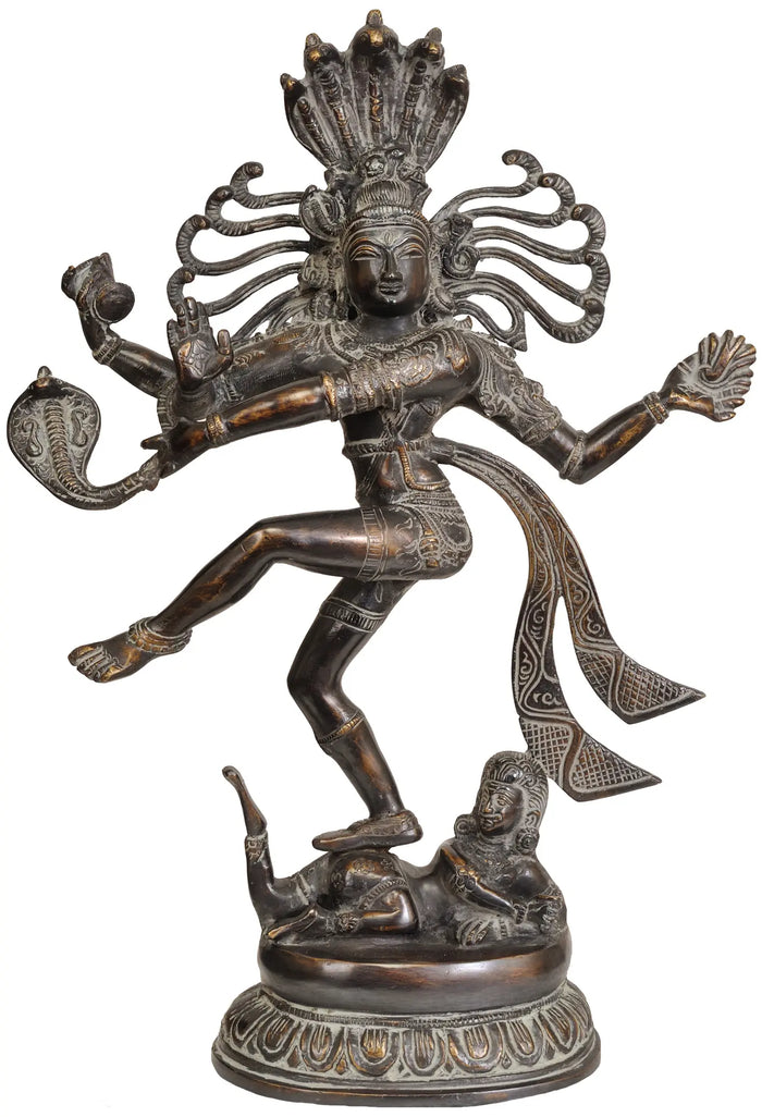 17" Dancing Shiva In Brass | Handmade | Made In India