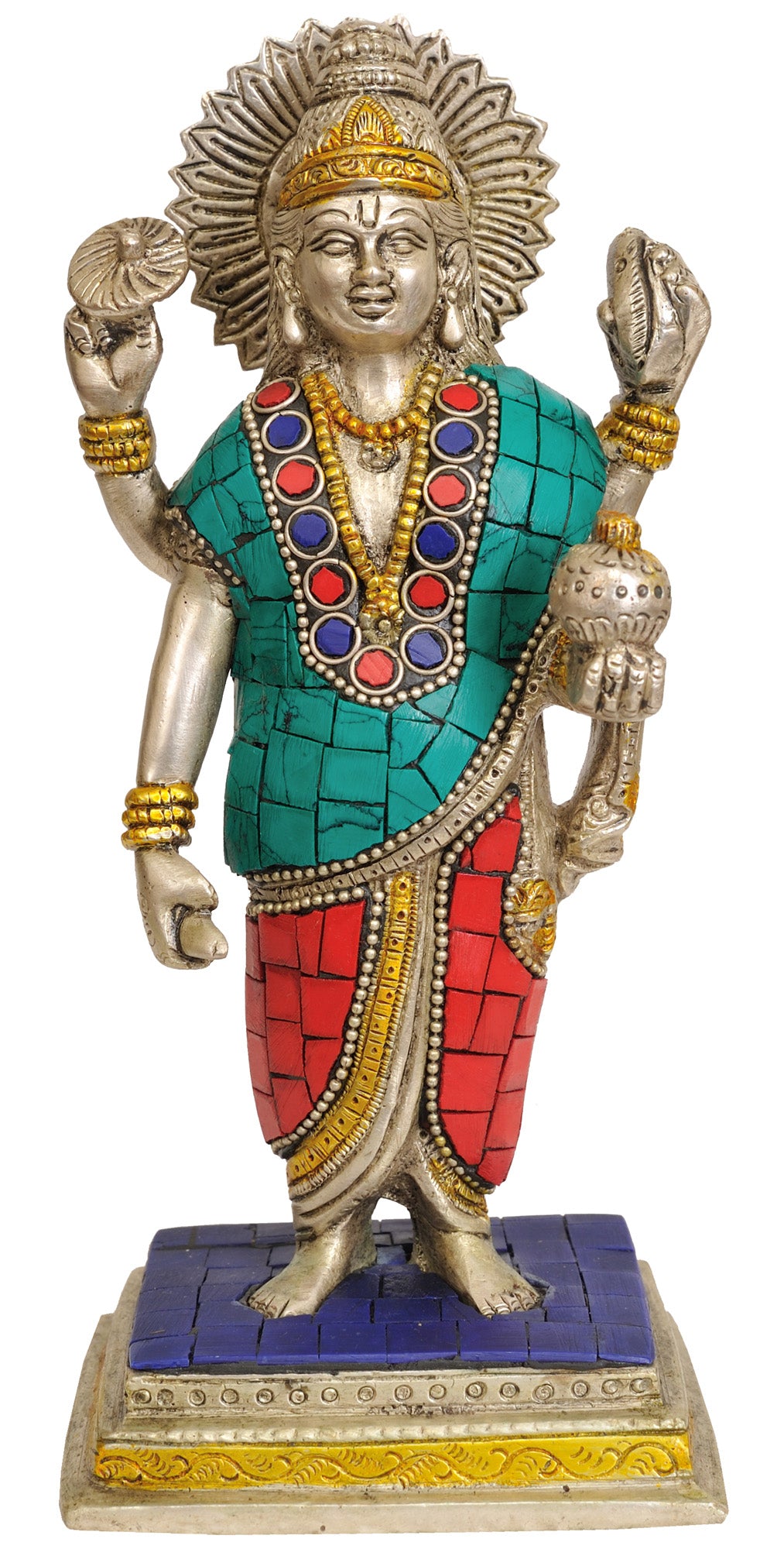 7" Dhanvantari In Brass | Handmade | Made In India