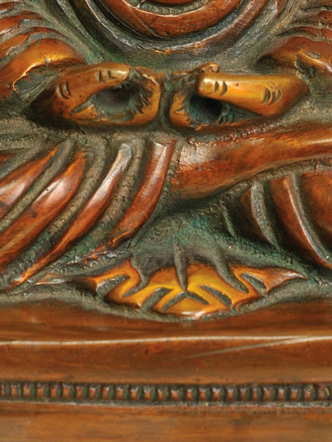 8" Lord Buddha in Meditation In Brass | Handmade | Made In India