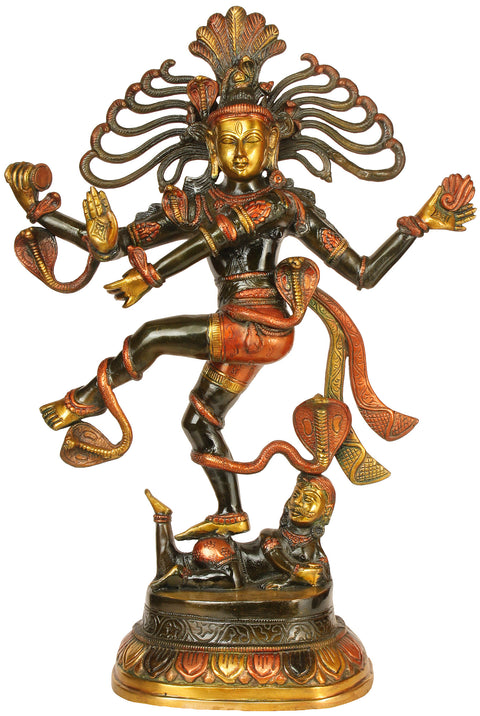 21" Lord Shiva as Nataraja In Brass | Handmade | Made In India