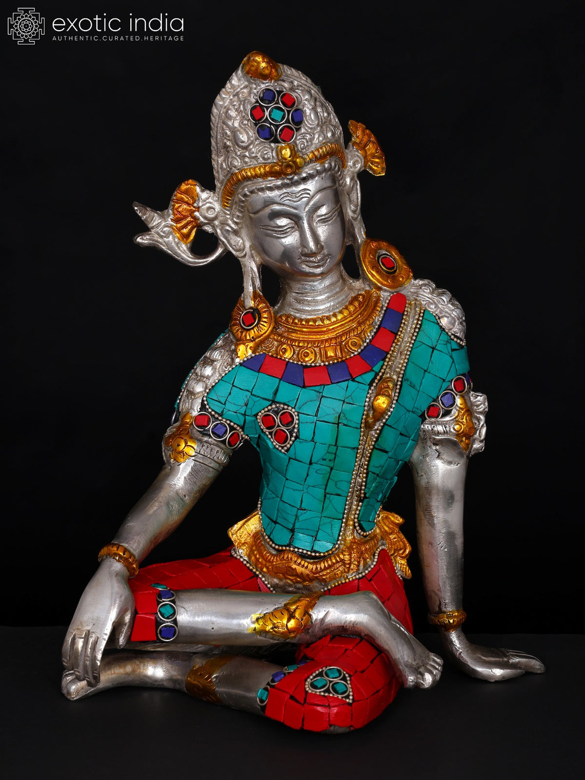9" Indra - The Most Popular Vedic God In Brass | Handmade | Made In India
