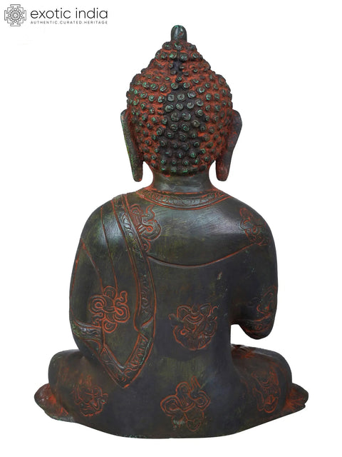 10" Tibetan Buddhist Preaching  Buddha In Brass | Handmade | Made In India