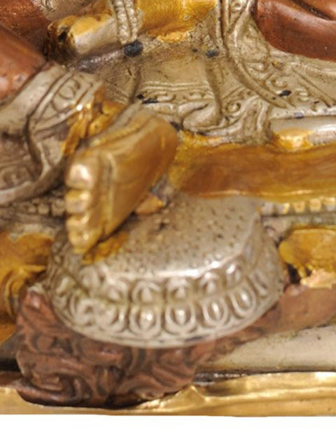 8" Saviour Goddess Green Tara (Tibetan Buddhist Deity) In Brass | Handmade | Made In India