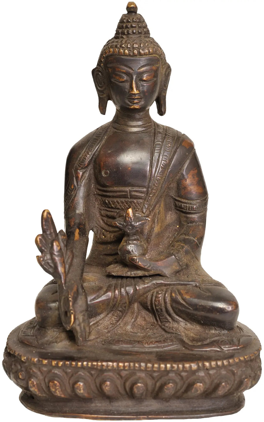 4" Brass Medicine Buddha Idol for Pooja Home Decor