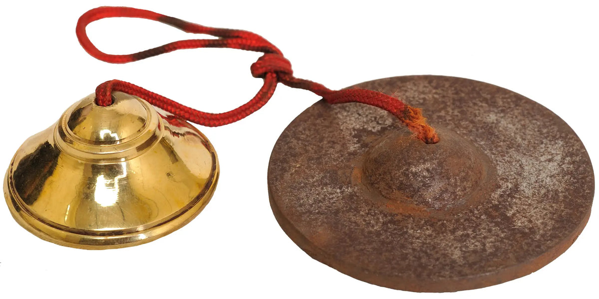 3" Bronze and Iron Cymbals | Handmade | Made in India