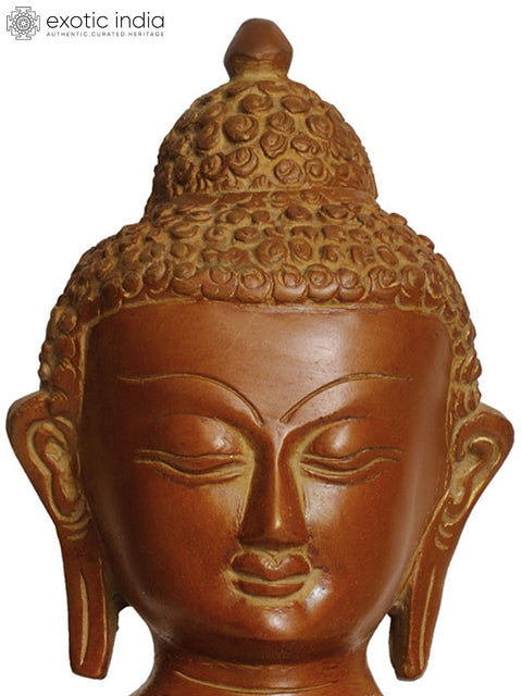 10" Lord Buddha in Abhaya Mudra In Brass | Handmade | Made In India
